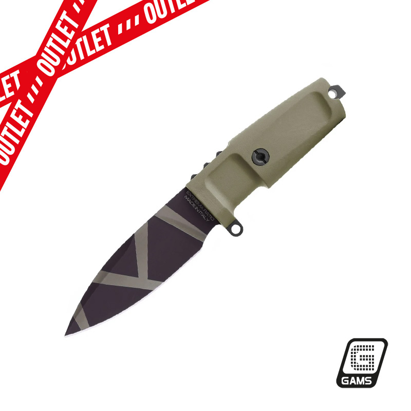 Cuchillo táctico Extrema Ratio Shrapnel OG Desert Warfare